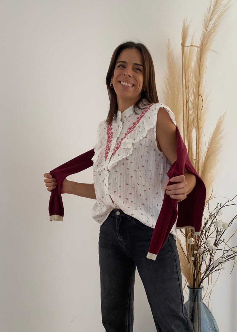 Camisa Floreta / 2 colores disponibles