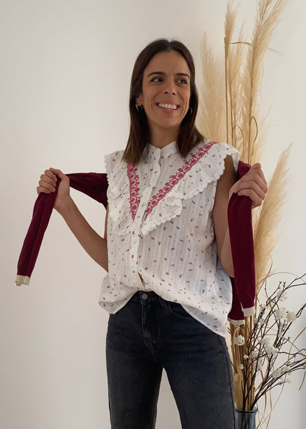 Camisa Floreta / 2 colores disponibles