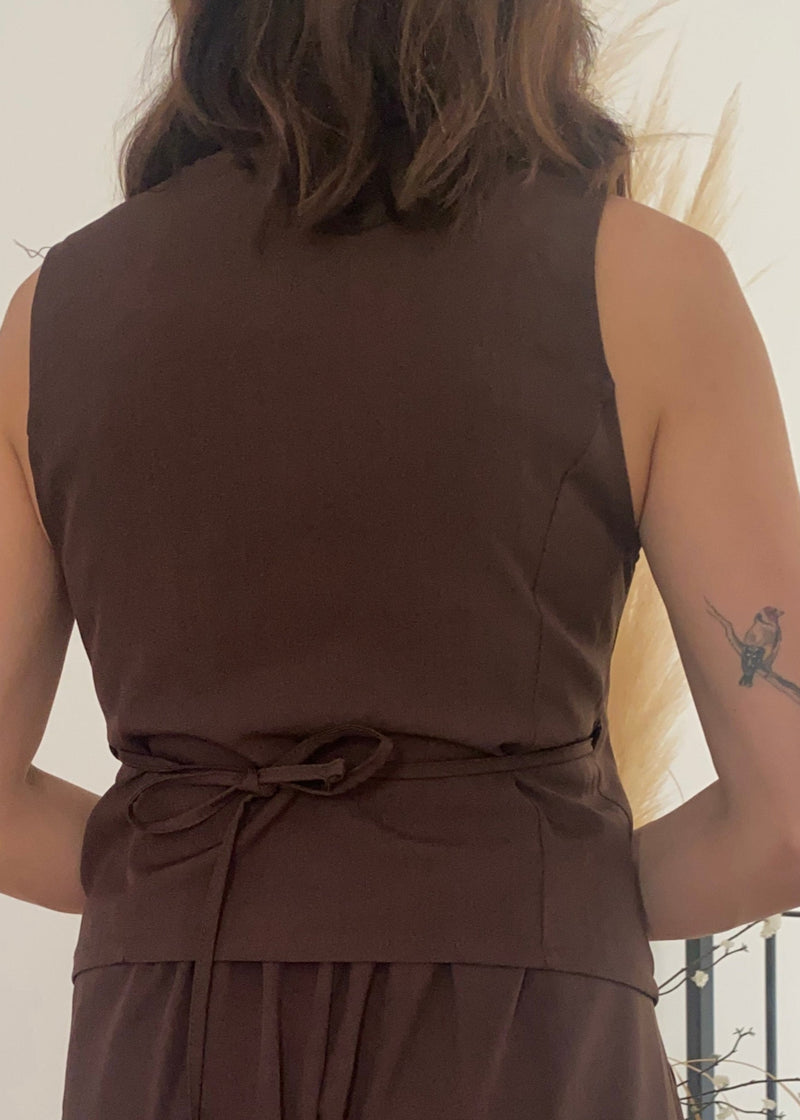 Chaleco Suit Marrón