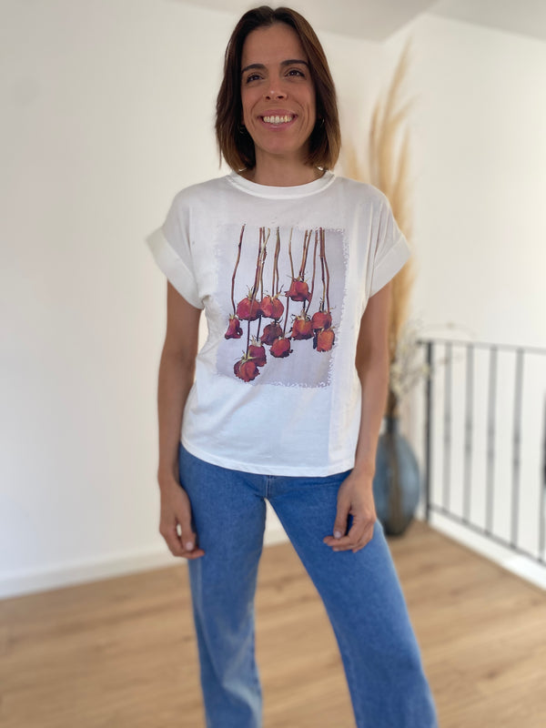 Camiseta Rosas